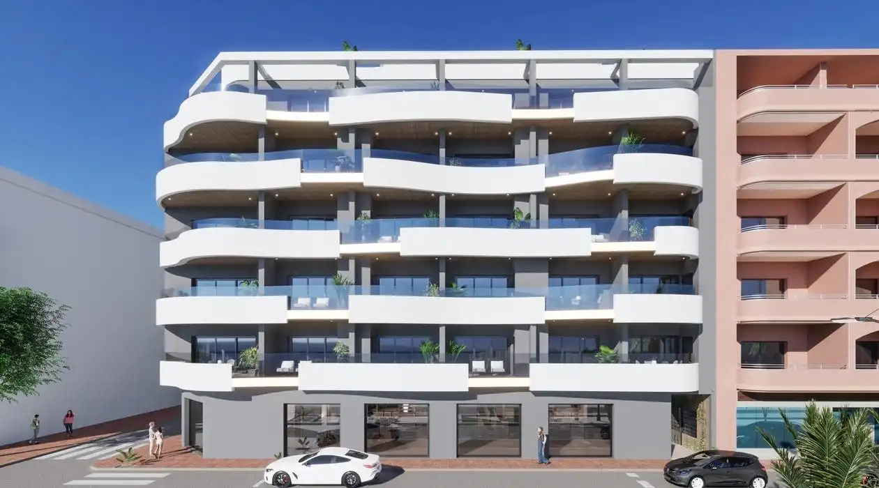 Vista exterior de Pis en venda en Cartagena amb Terrassa i Piscina comunitària