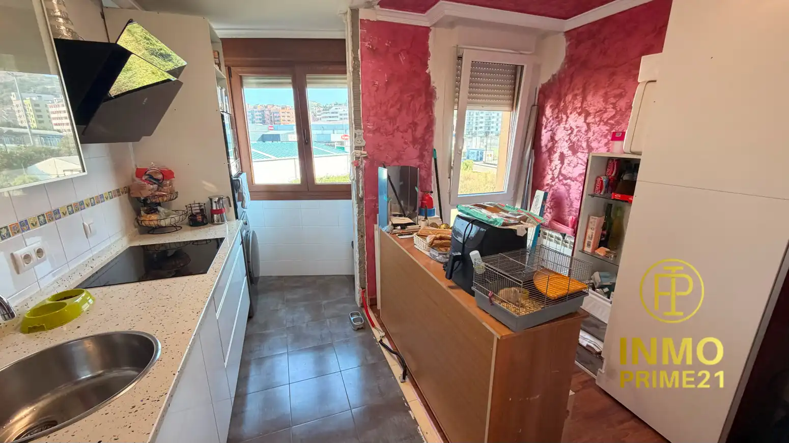 Kitchen of Flat for sale in Santander  with Heating, Parquet flooring and Swimming Pool