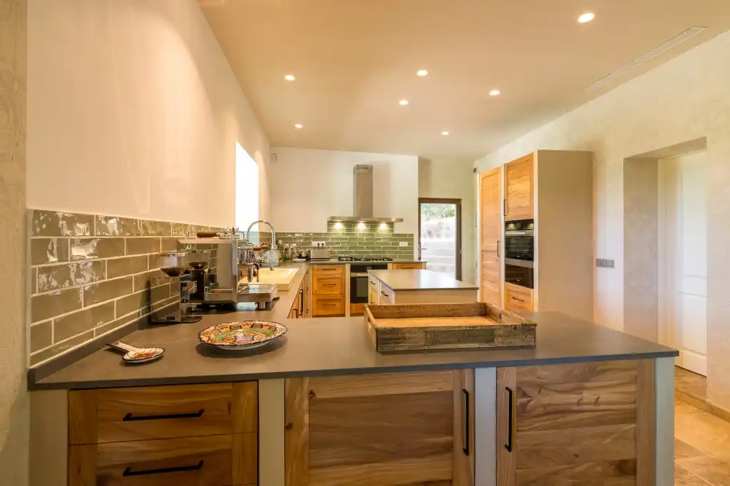 Cocina de Finca rústica en venta en Sineu con Aire acondicionado, Calefacción y Jardín privado