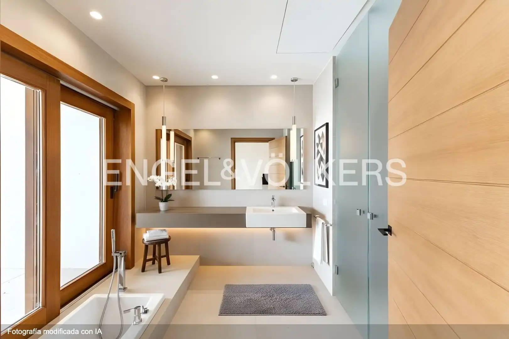 Badezimmer von Country house zum Verkauf in Sant Andreu de Llavaneres mit Klimaanlage, Heizung und Privatgarten