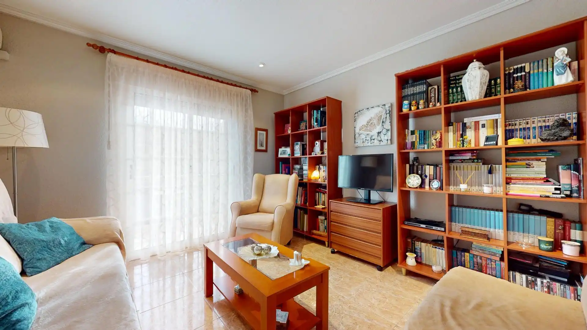 Wohnzimmer von Wohnung zum Verkauf in San Pedro del Pinatar mit Klimaanlage, Terrasse und Möbliert