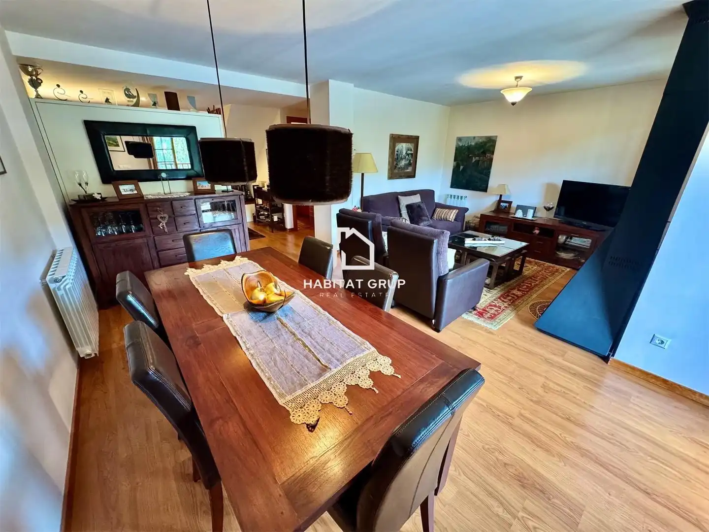 Sala de estar de Dúplex en venta en Alp con Calefacción, Terraza y Trastero