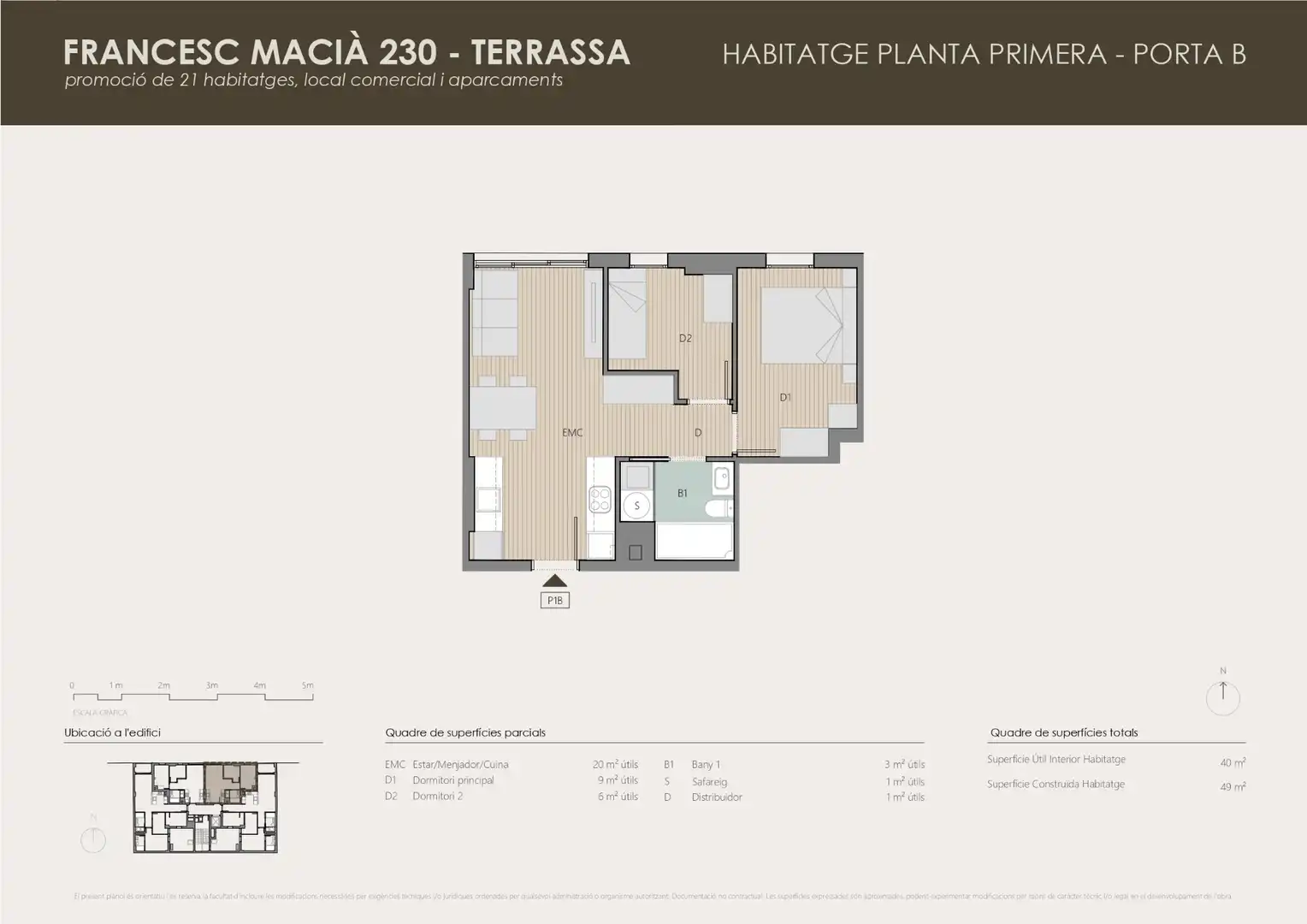 Piso de obra nueva con ascensor en venta en Rambla de Francesc Macià 230