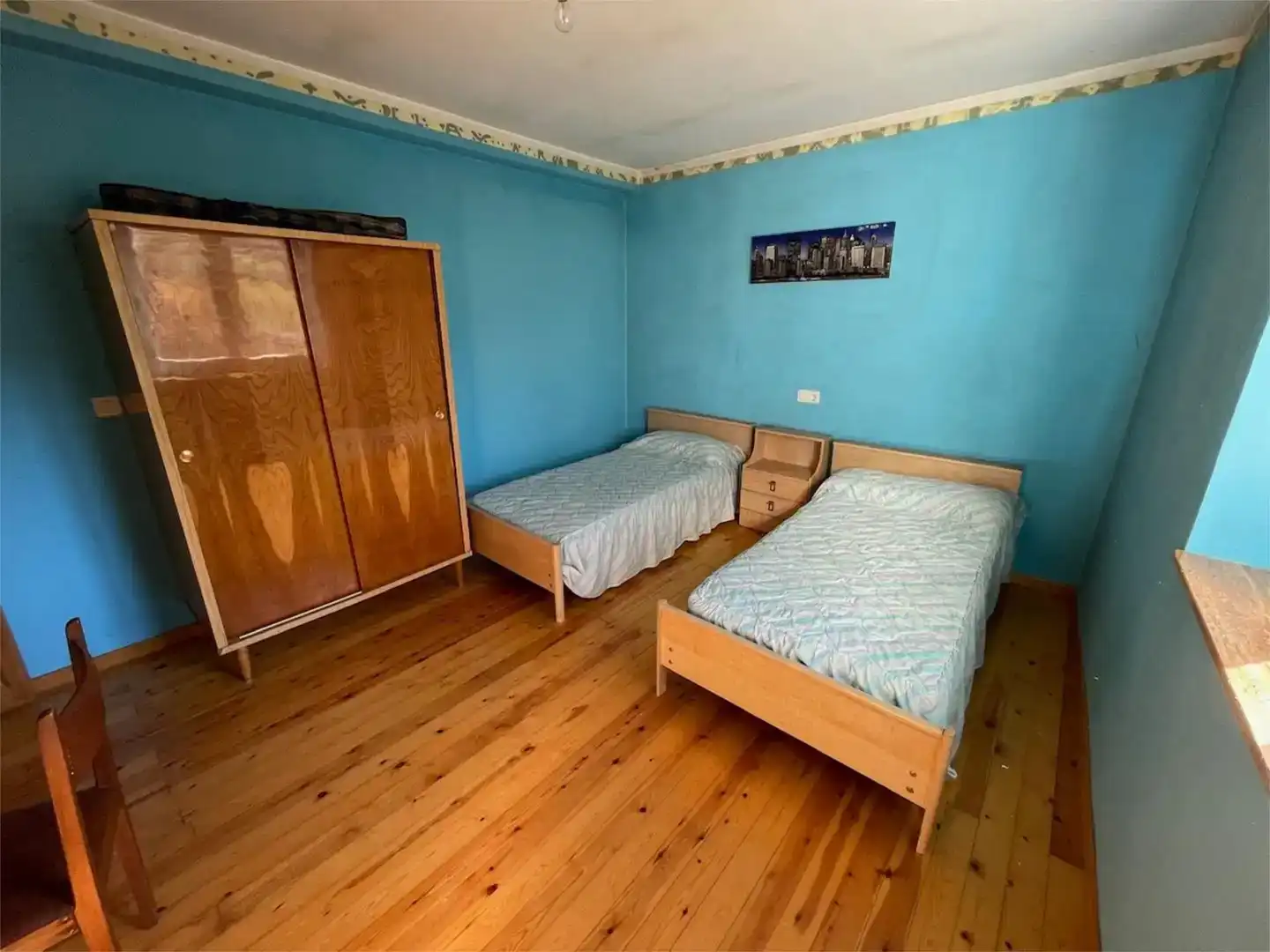 Bedroom of Flat for sale in Gradefes  with Parquet flooring and Furnished