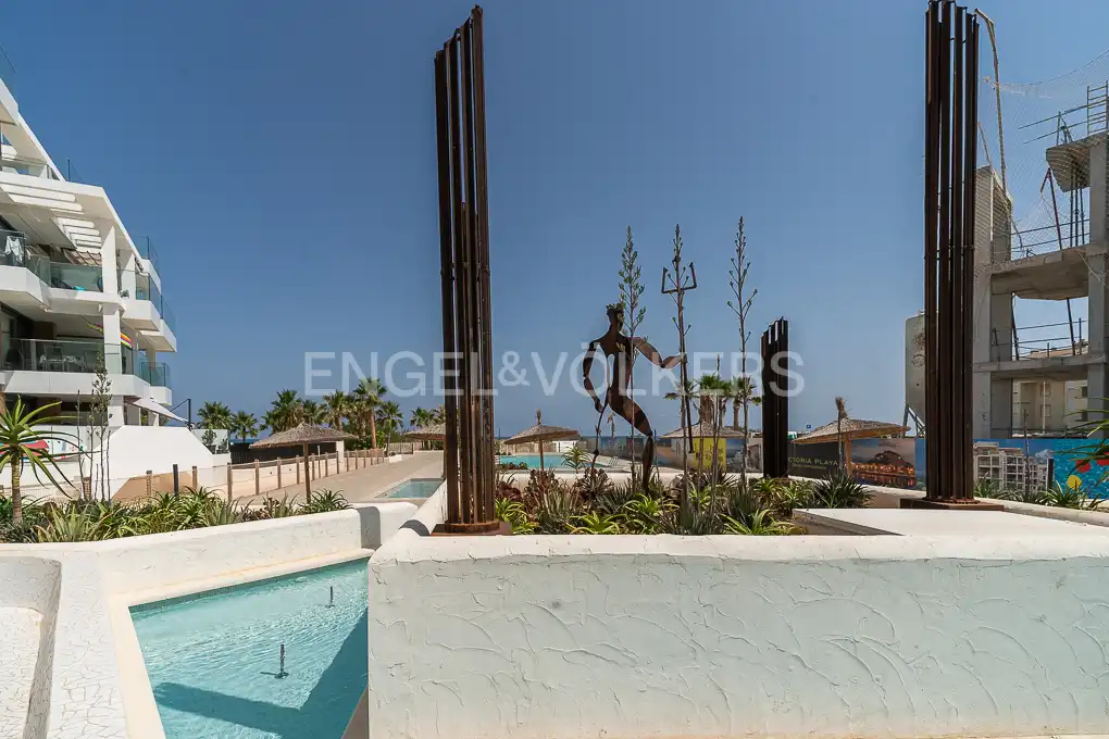 Terrasse von Wohnung zur Miete in Dénia mit Klimaanlage, Heizung und Privatgarten
