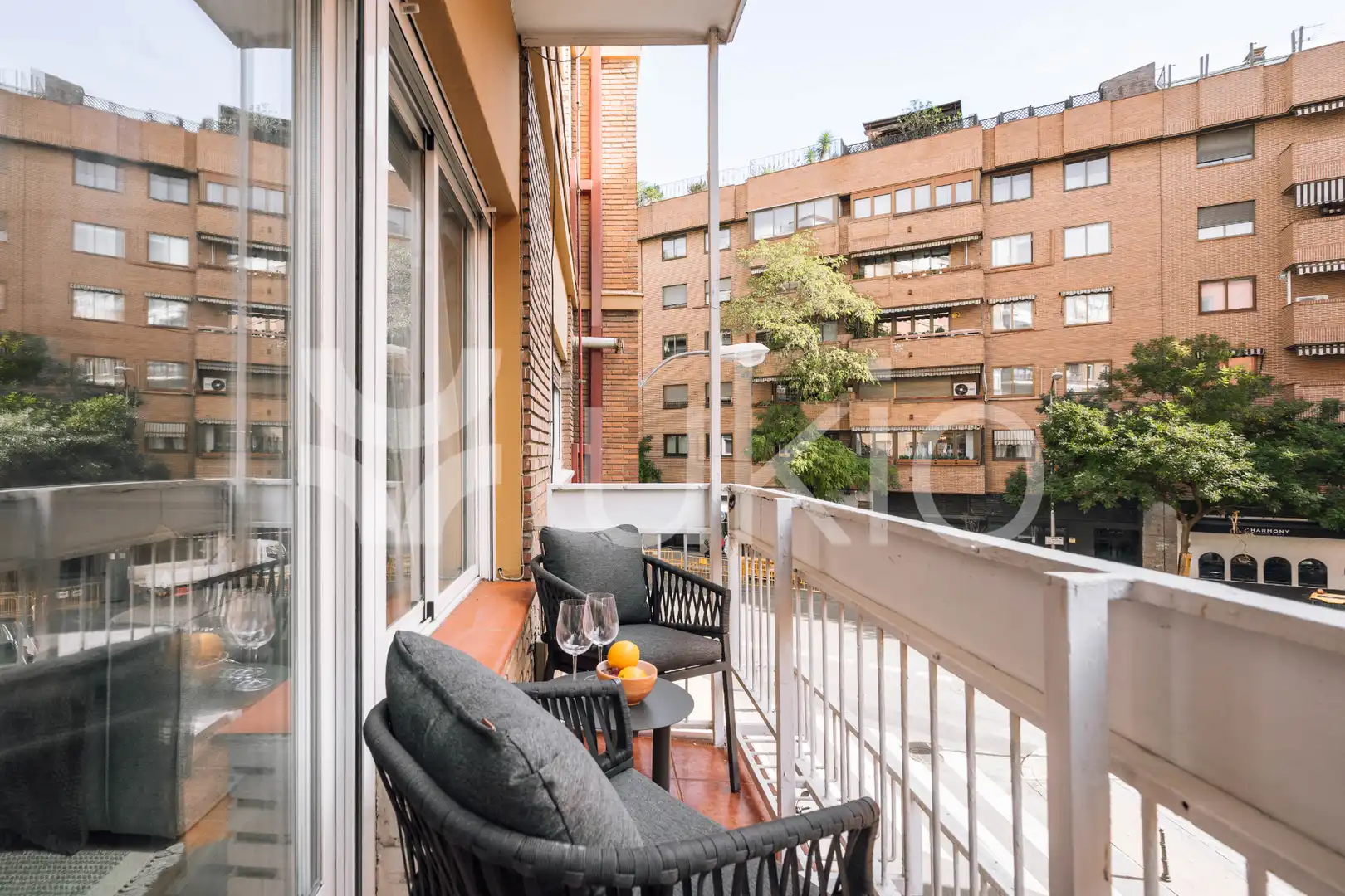 Terraza de Apartamento de alquiler en Madrid con Calefacción, Amueblado y Horno