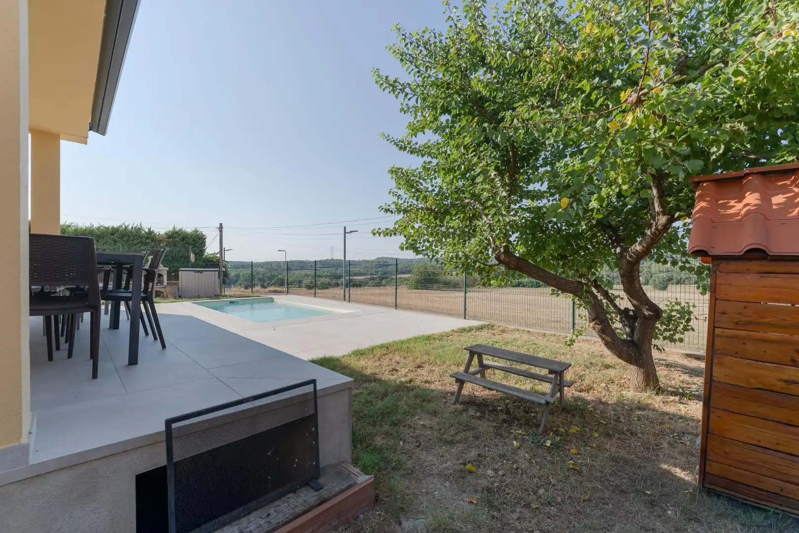 Piscina de Casa o chalet en venta en Bàscara con Aire acondicionado, Jardín privado y Parquet