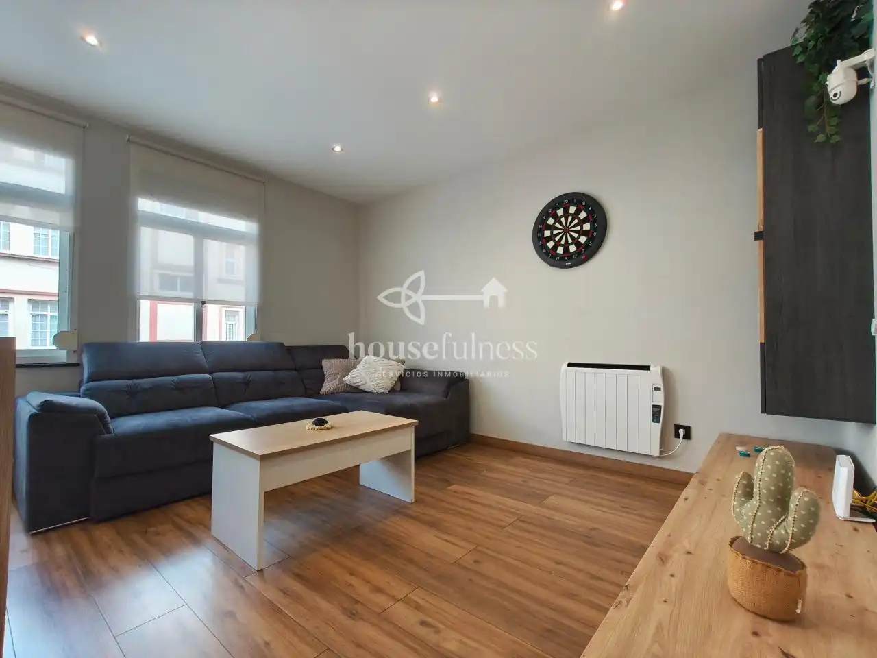 Living room of Flat for sale in Ferrol  with Heating, Storage room and Furnished