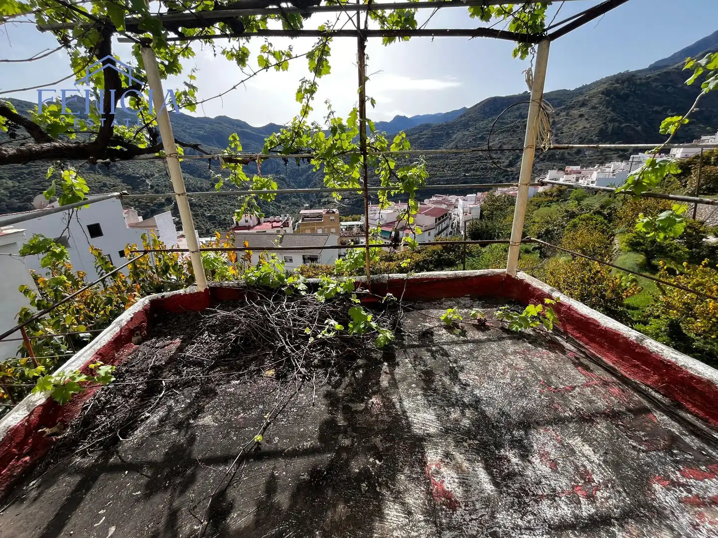 Terraza de Finca rústica en venta en Lentegí con Aire acondicionado, Jardín privado y Terraza