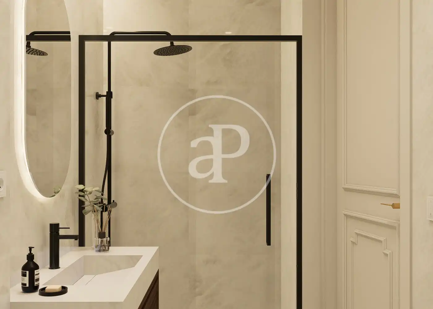 Bathroom of Flat for sale in Madrid  with Air Conditioner, Heating and Furnished