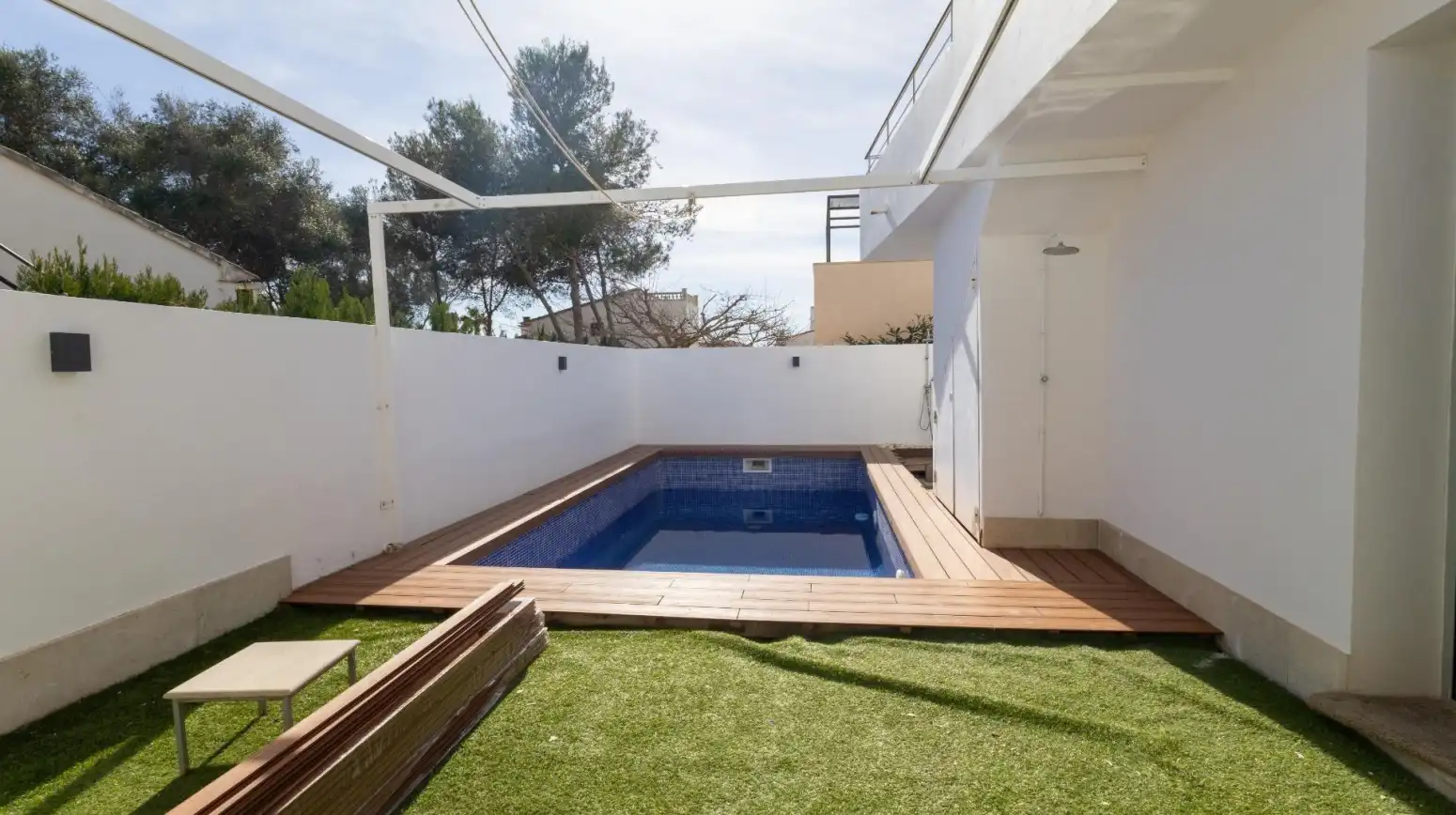 Piscina de Casa o chalet de alquiler en Campos con Aire acondicionado, Terraza y Trastero