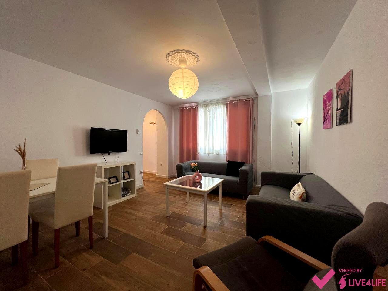 Sala d'estar de Planta baixa de lloguer en  Sevilla Capital amb Terrassa i Moblat
