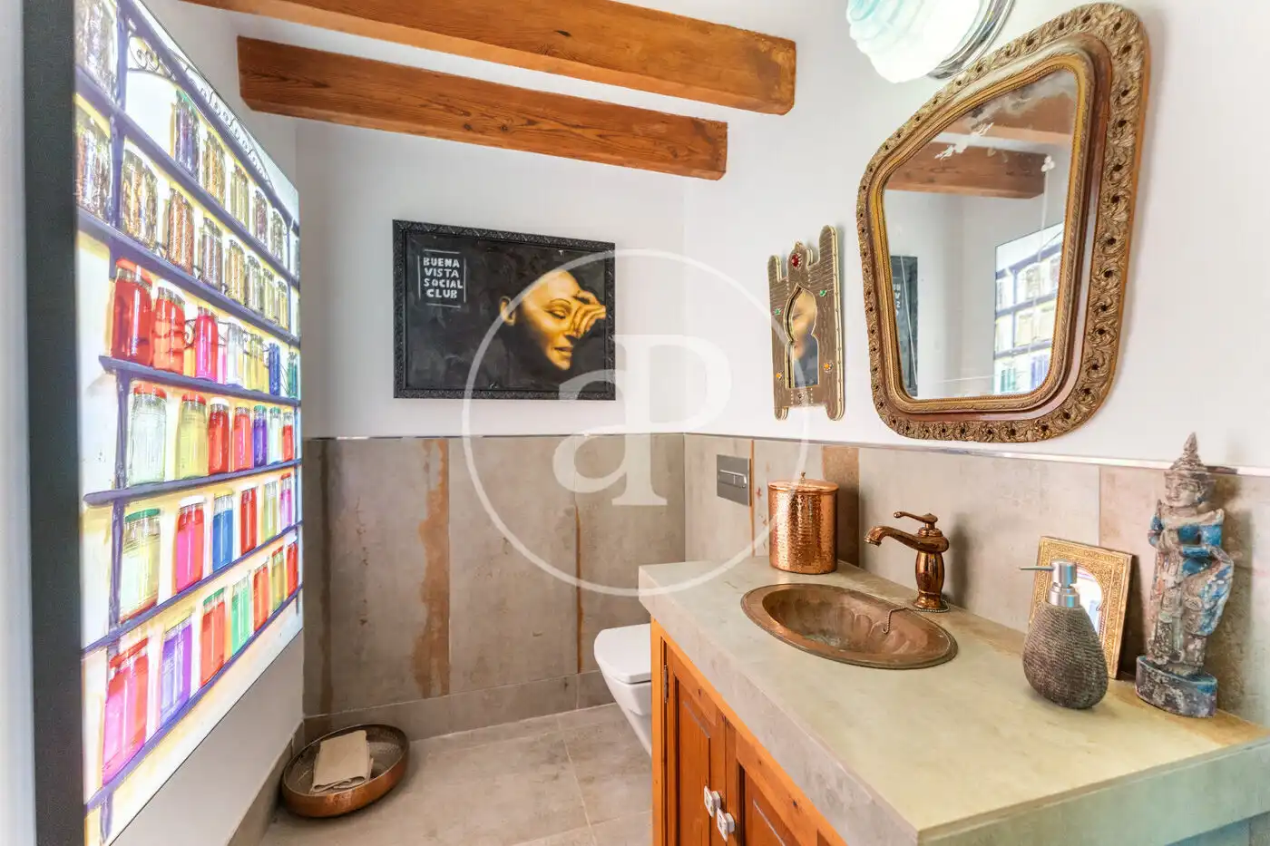 Baño de Casa adosada en venta en Mancor de la Vall con Aire acondicionado, Calefacción y Jardín privado