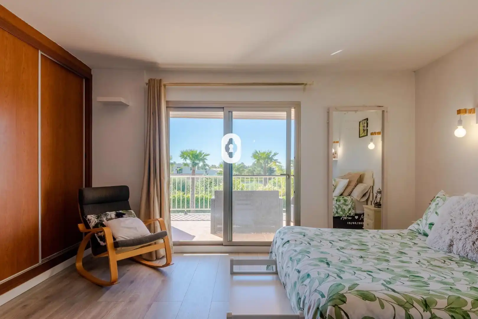 Dormitori de Casa adosada en venda en Sa Pobla amb Aire condicionat, Jardí privat i Parquet
