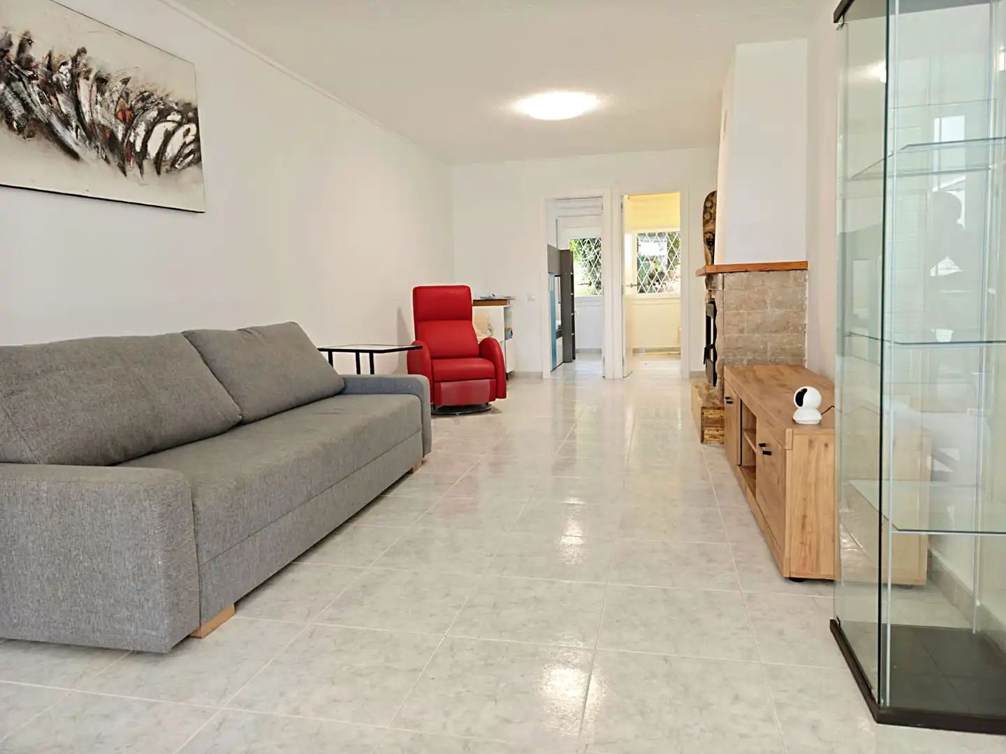 Sala d'estar de Apartament en venda en Castell d'Aro, Platja d'Aro i s'Agaró amb Jardí privat, Terrassa i Moblat