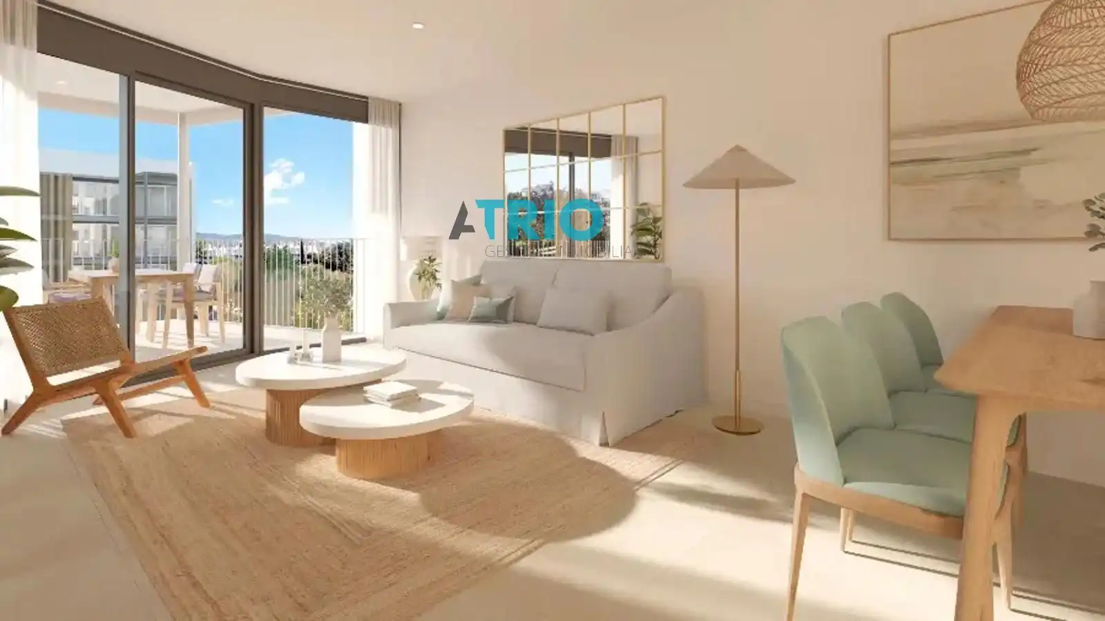 Sala d'estar de Pis en venda en Calvià amb Aire condicionat, Terrassa i Piscina