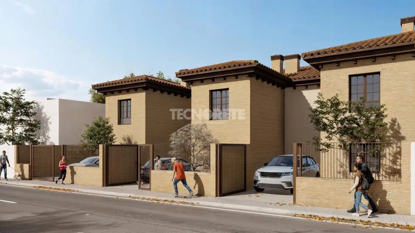 Vista exterior de Casa adosada en venta en Toledo con Calefacción y Jardín privado
