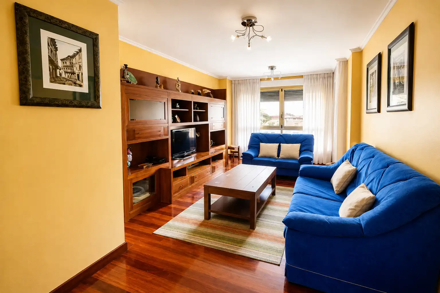 Living room of Flat for rent in Santander  with Heating, Terrace and Storage room