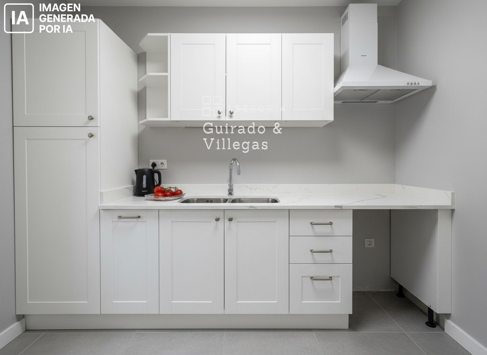 Cocina de Piso en venta en  Barcelona Capital con Terraza y Amueblado