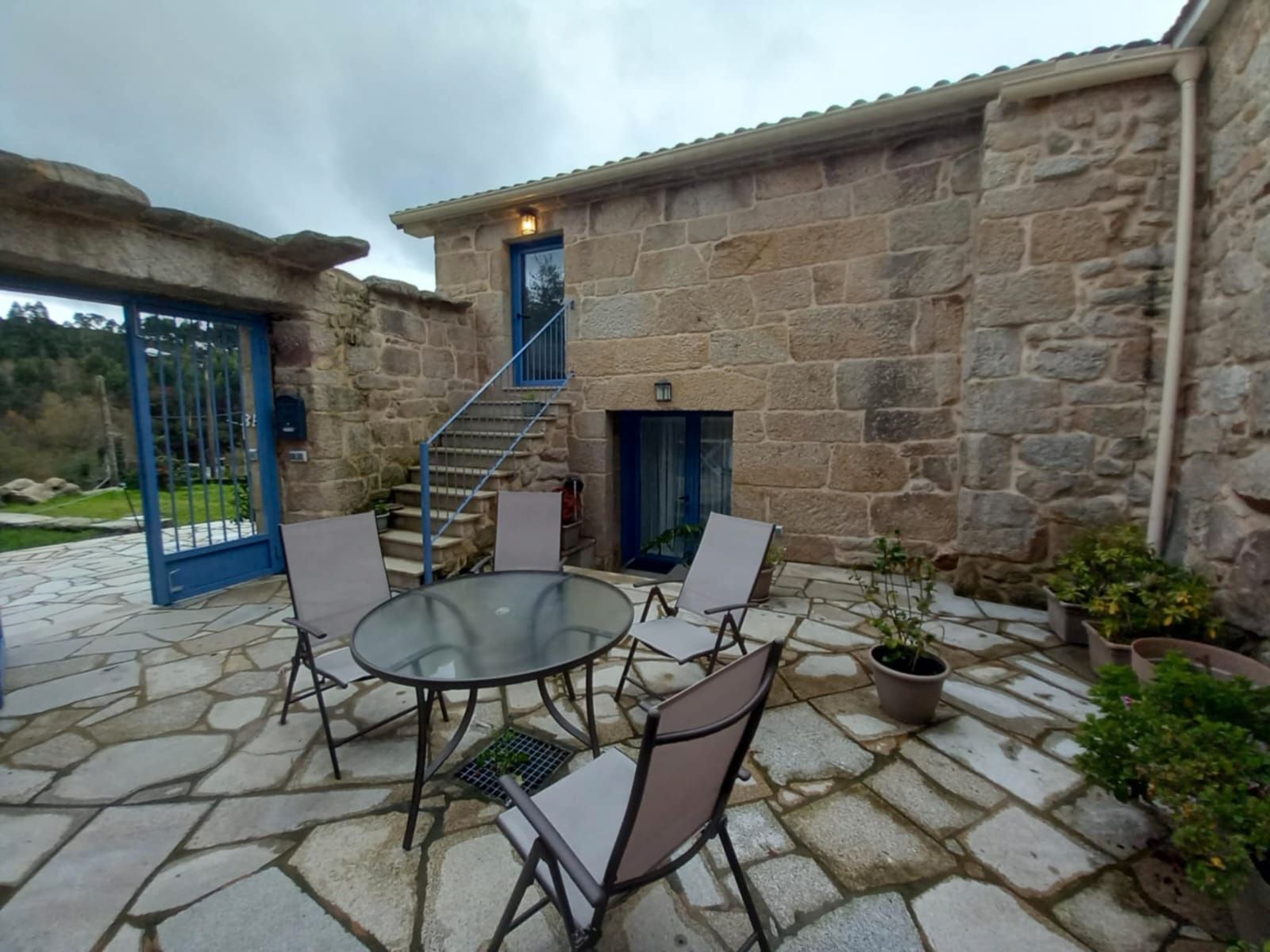 Terrassa de Finca rústica en venda en A Lama   amb Calefacció, Jardí privat i Terrassa