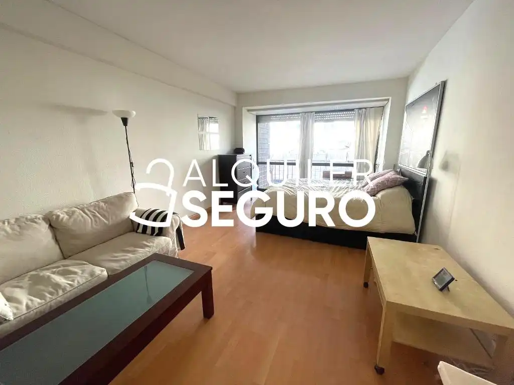 Vista exterior de Estudi de lloguer en  Madrid Capital amb Aire condicionat, Calefacció i Terrassa