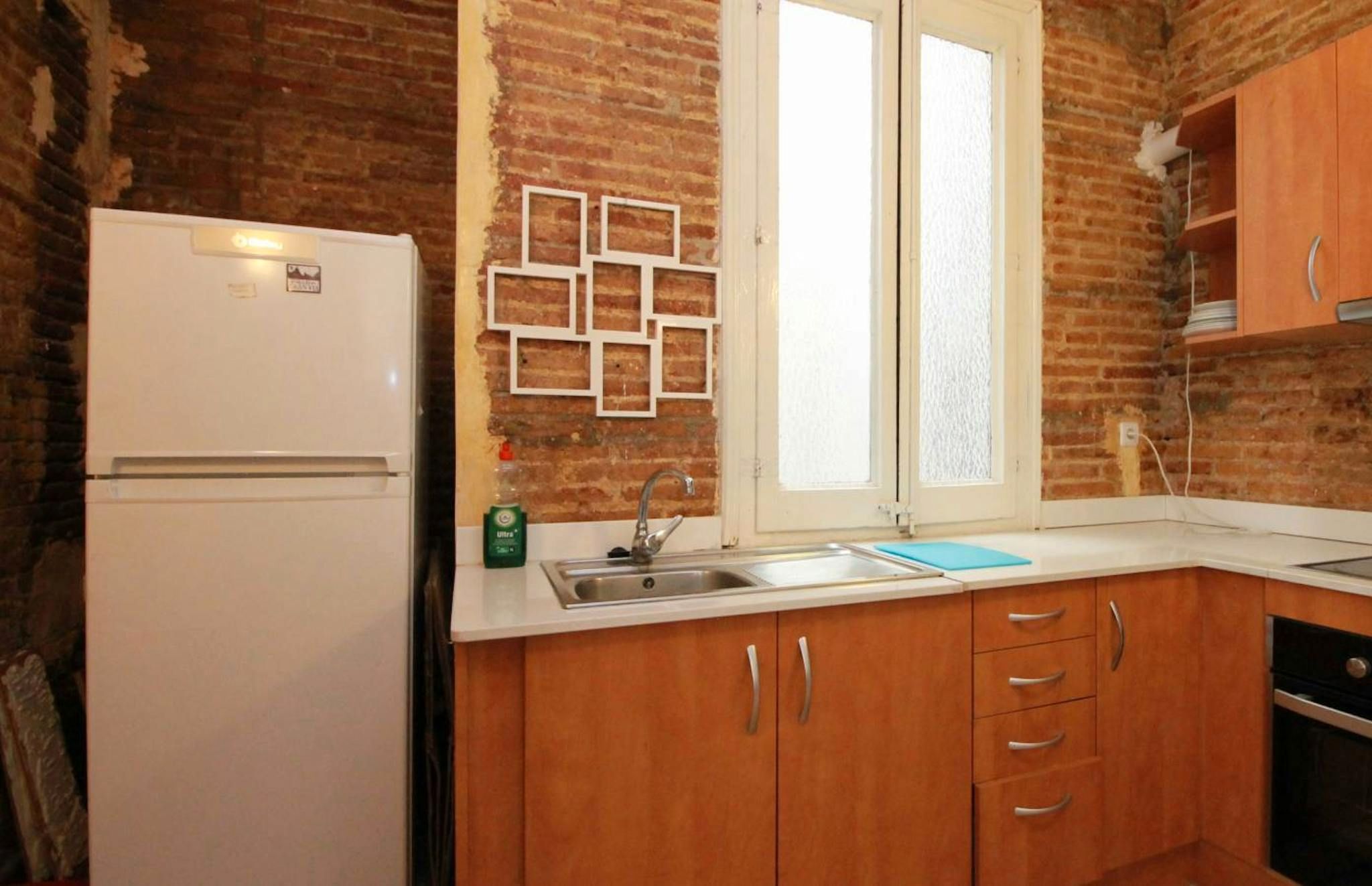 Cocina de Piso de alquiler en  Barcelona Capital con Calefacción, Amueblado y Lavadora