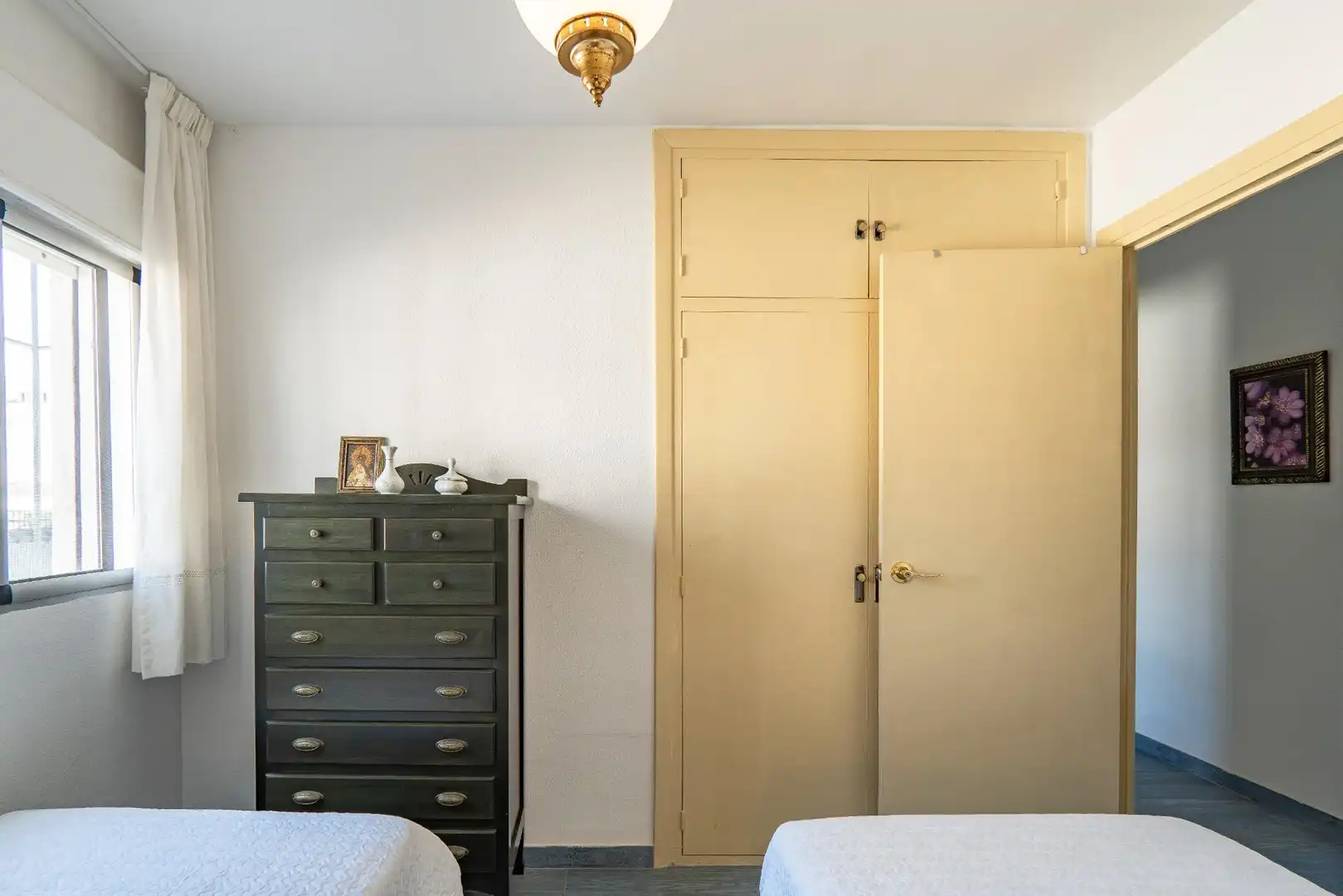 Schlafzimmer von Erdgeschoss zur Miete in Rincón de la Victoria mit Klimaanlage, Heizung und Terrasse