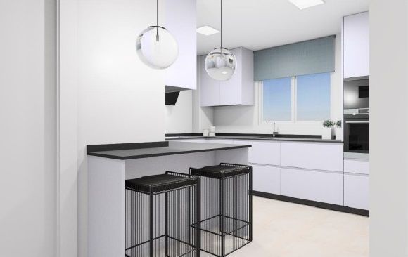 Cuina de Casa adosada en venda en  Huelva Capital amb Piscina