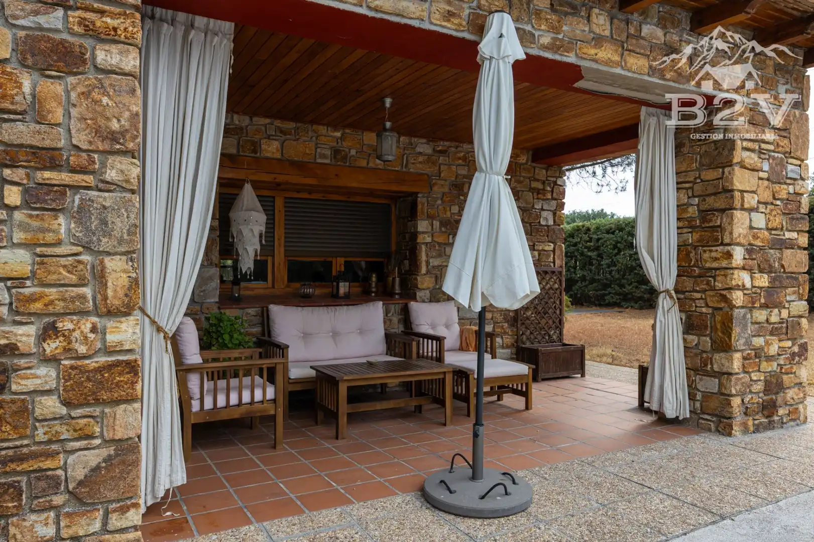 Terraza de Casa o chalet en venta en Garganta de los Montes con Aire acondicionado, Calefacción y Jardín privado