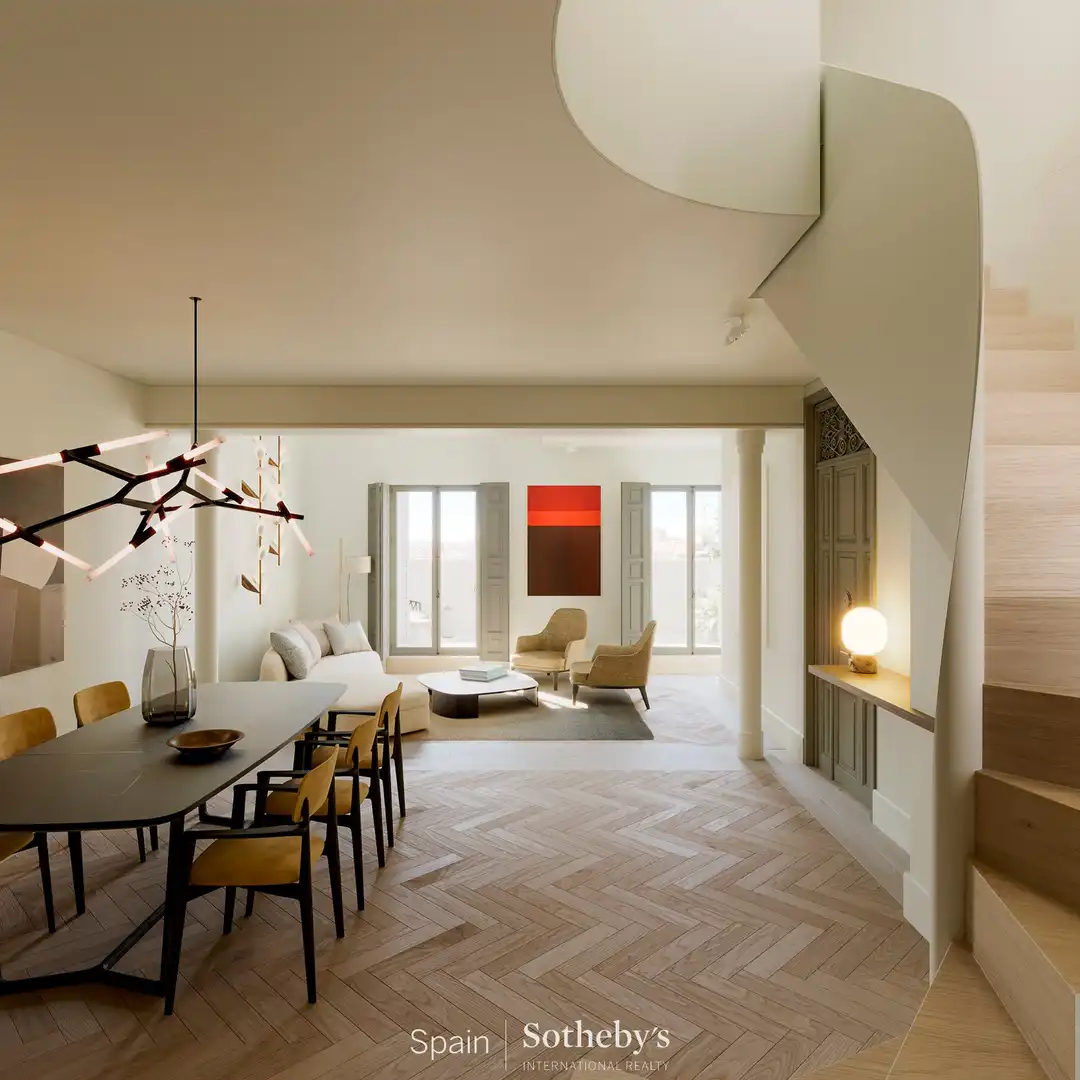 Sala d'estar de Apartament en venda en Madrid amb Aire condicionat, Calefacció i Jardí privat
