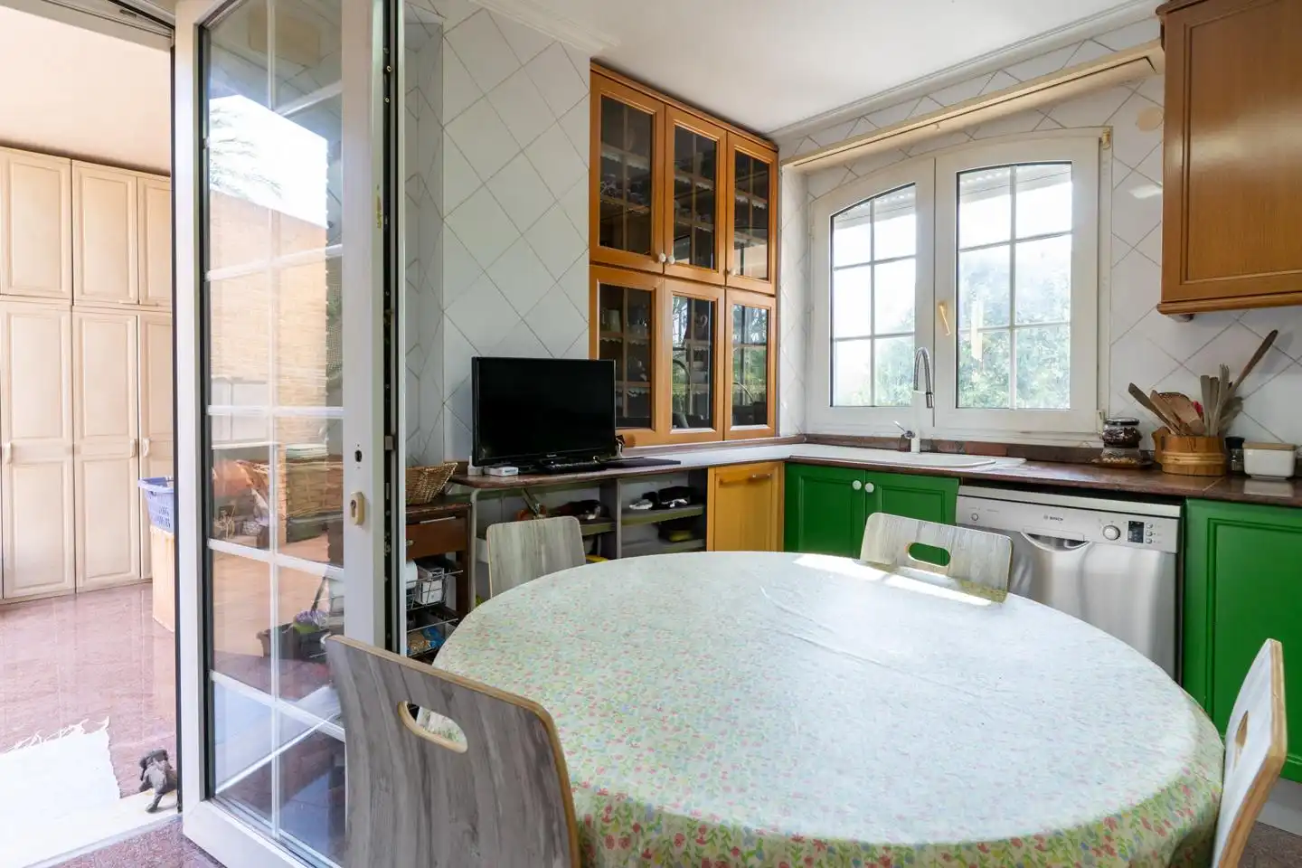 Cuina de Casa o xalet en venda en Elche / Elx amb Calefacció, Jardí privat i Parquet