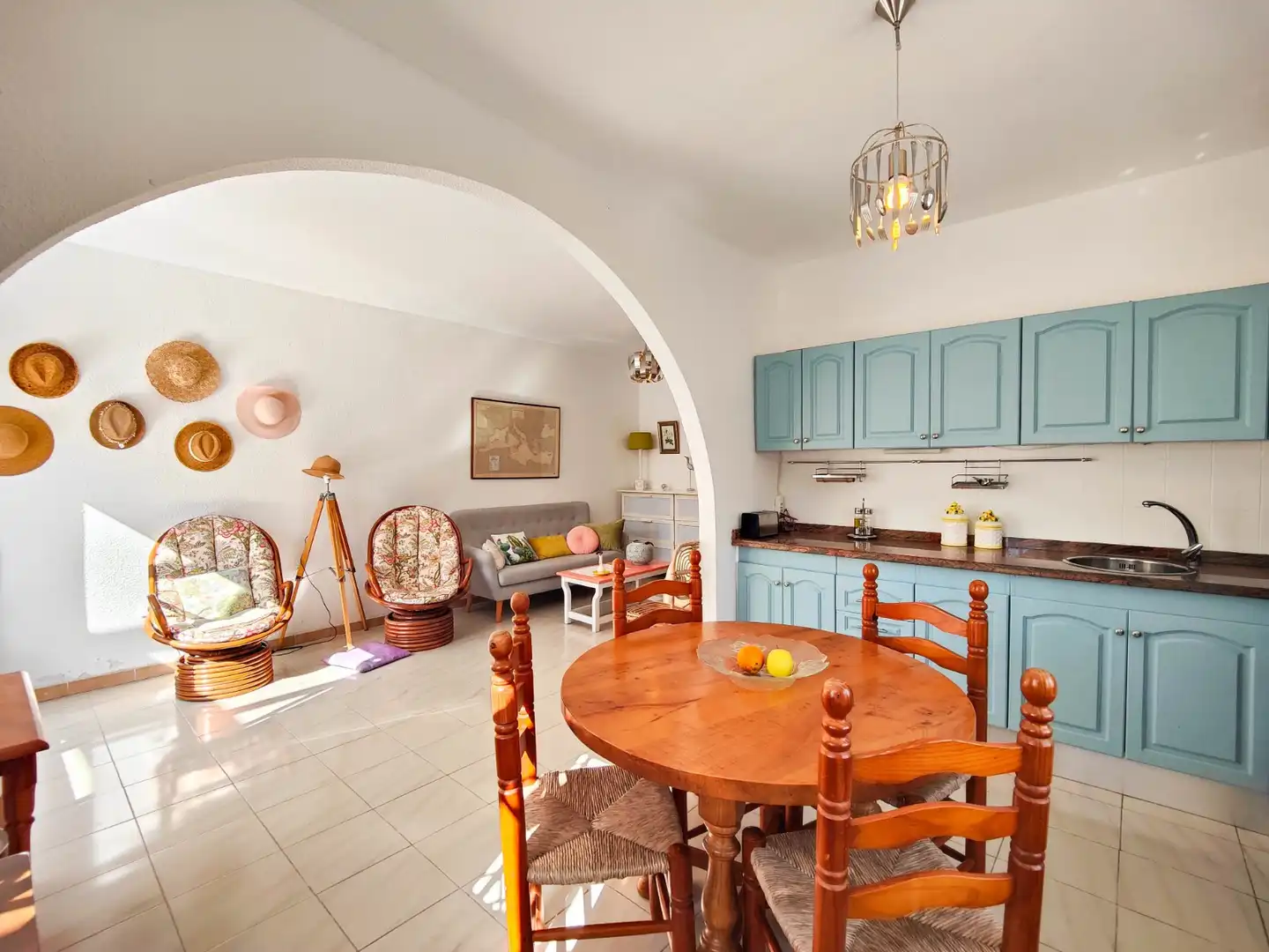 Cocina de Casa adosada en venta en Torrevieja con Aire acondicionado, Jardín privado y Terraza