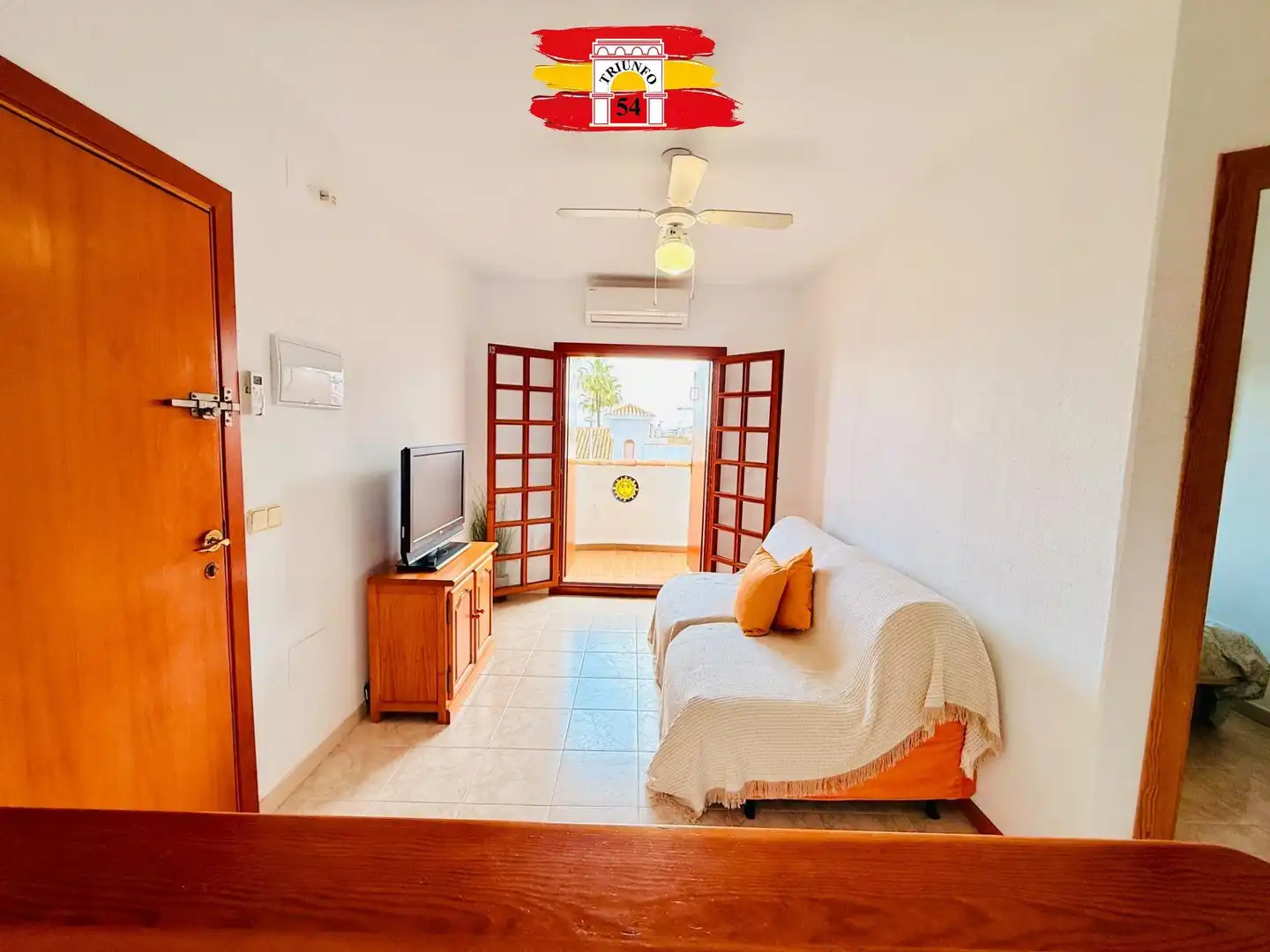 Sala de estar de Piso en venta en Pilar de la Horadada con Aire acondicionado, Amueblado y Balcón