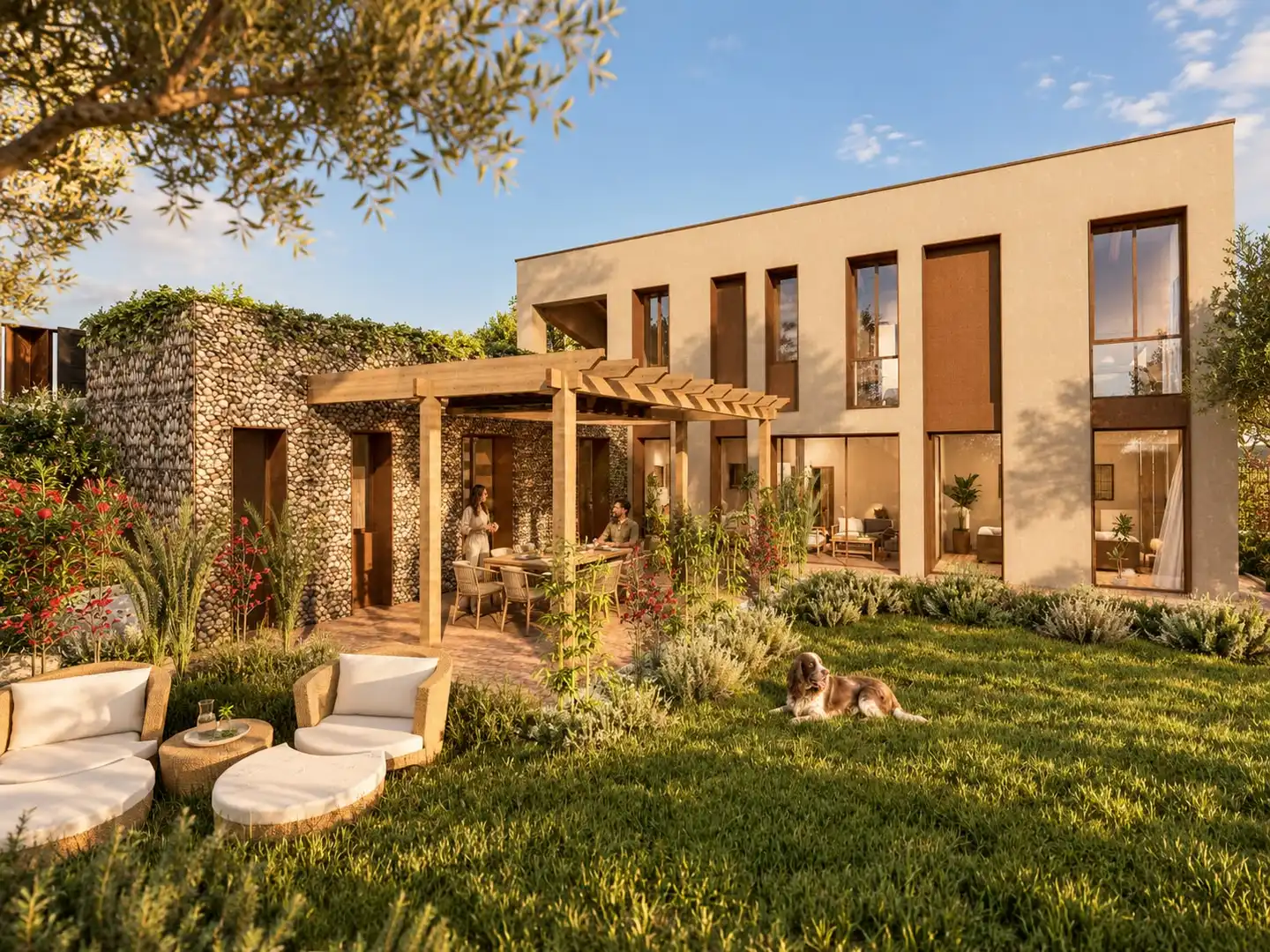Terrasse von Haus oder Chalet zum Verkauf in Palazuelos de Eresma mit Heizung, Privatgarten und Abstellraum