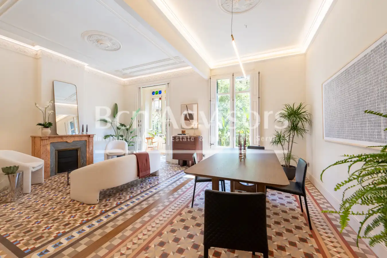 Sala d'estar de Apartament en venda en Barcelona amb Aire condicionat, Calefacció i Terrassa