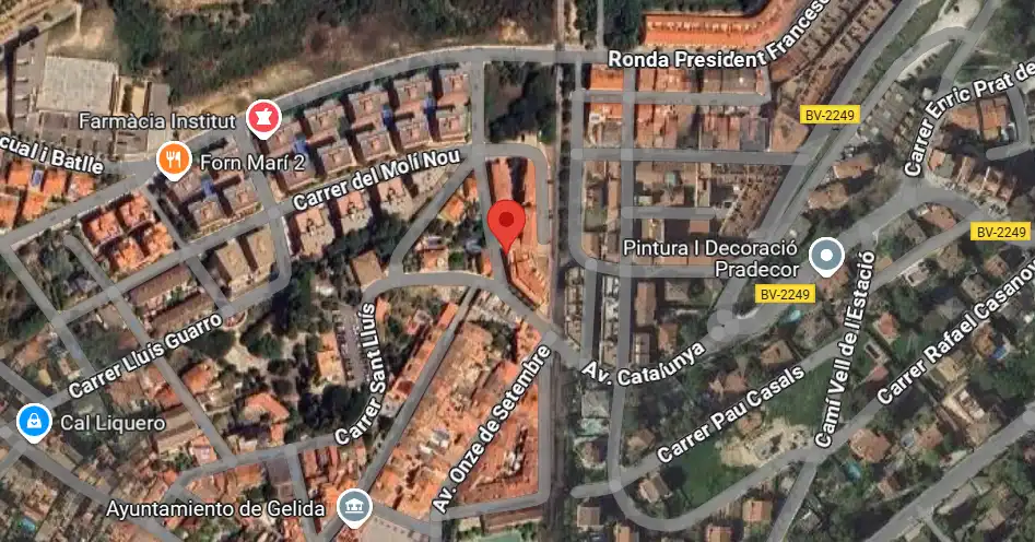 Vista exterior de Piso en venta en Gelida con Calefacción