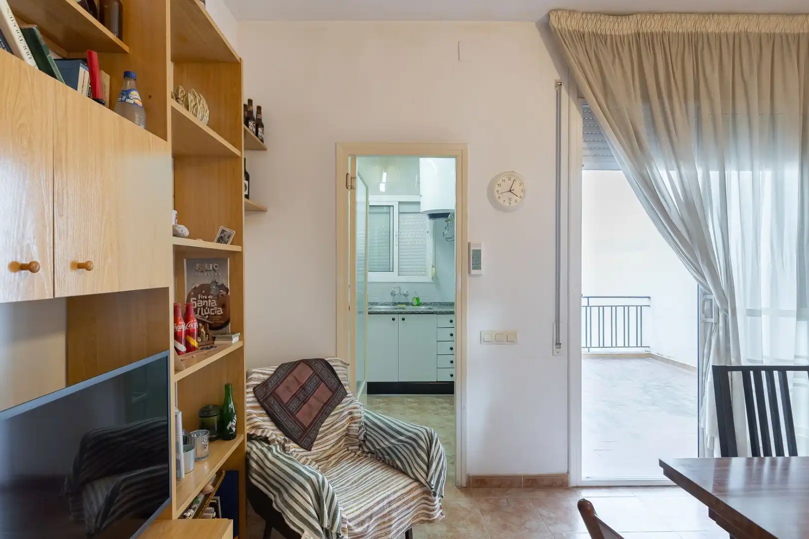Sala de estar de Piso en venta en Badalona con Terraza