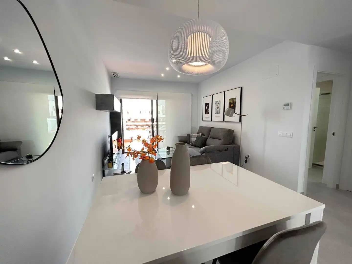 Wohnzimmer von Wohnung zum Verkauf in Pulpí mit Klimaanlage, Terrasse und Schwimmbad