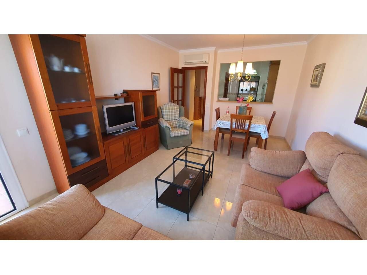 Living room of Flat to rent in  Almería Capital  with Air Conditioner, Terrace and Furnished