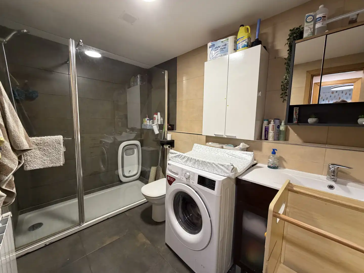 Badezimmer von Maisonette zum Verkauf in Almenar mit Klimaanlage, Heizung und Terrasse