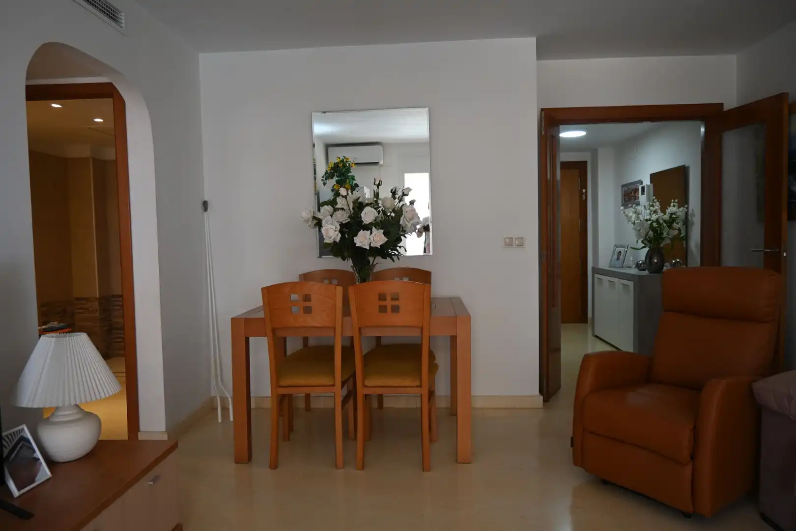 Menjador de Apartament en venda en La Manga del Mar Menor amb Aire condicionat, Calefacció i Terrassa
