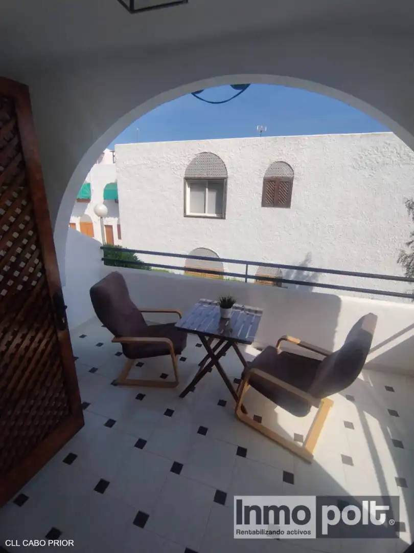Terraza de Estudio de alquiler en Mazarrón con Aire acondicionado, Amueblado y Horno