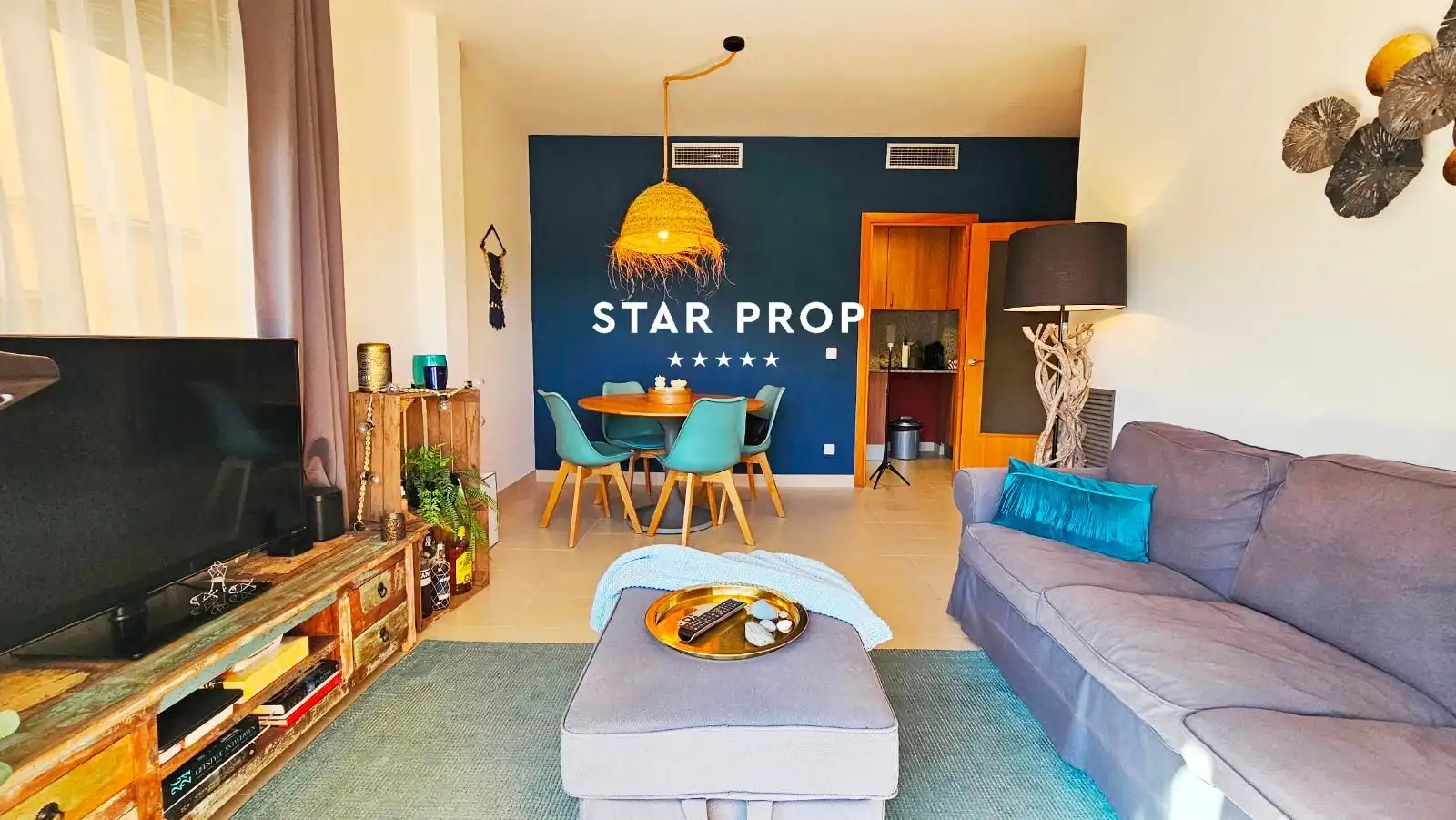 Wohnzimmer von Wohnung zum Verkauf in Llançà mit Heizung, Terrasse und Möbliert
