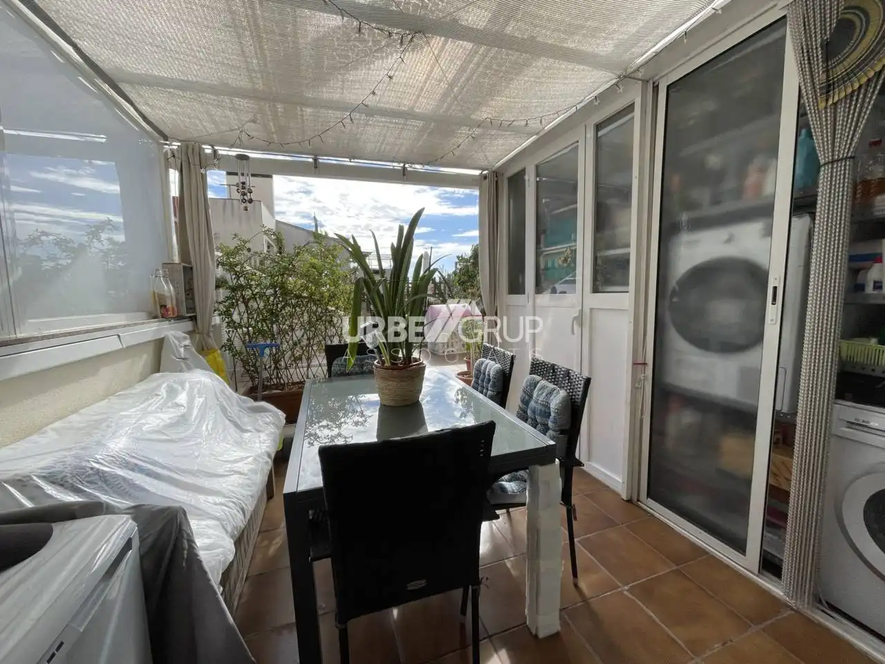 Terrasse von Wohnung zum Verkauf in Terrassa mit Klimaanlage, Heizung und Privatgarten