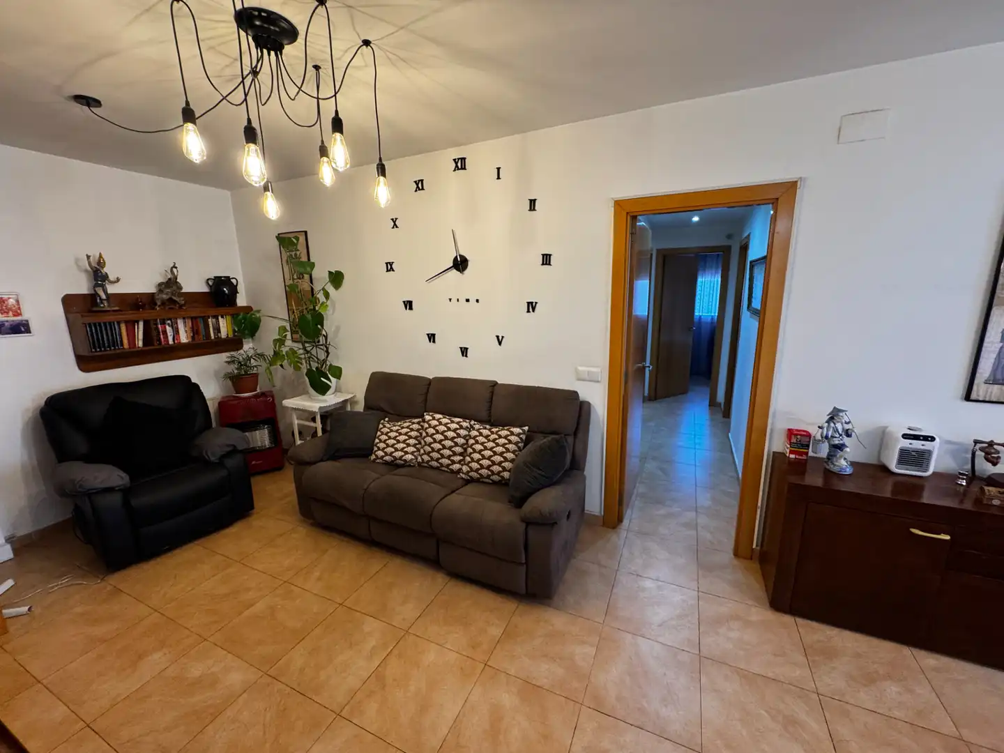 Sala d'estar de Pis en venda en Sant Celoni amb Aire condicionat, Calefacció i Balcó
