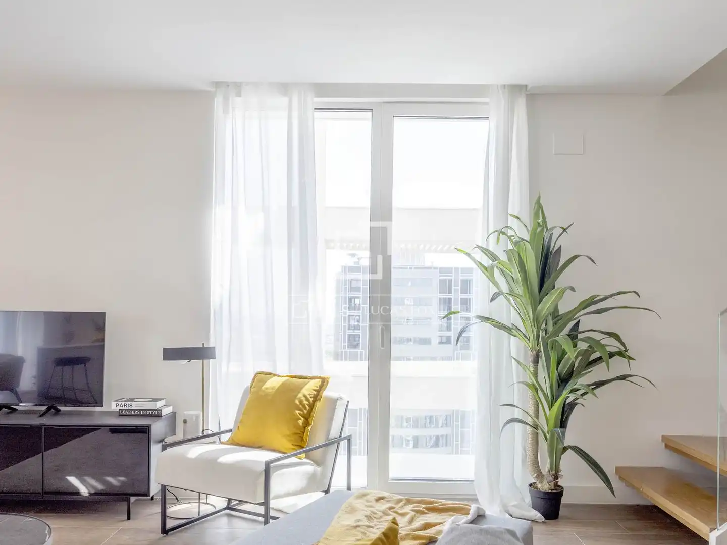 Wohnzimmer von Dachboden zum Verkauf in Valencia mit Klimaanlage, Heizung und Terrasse