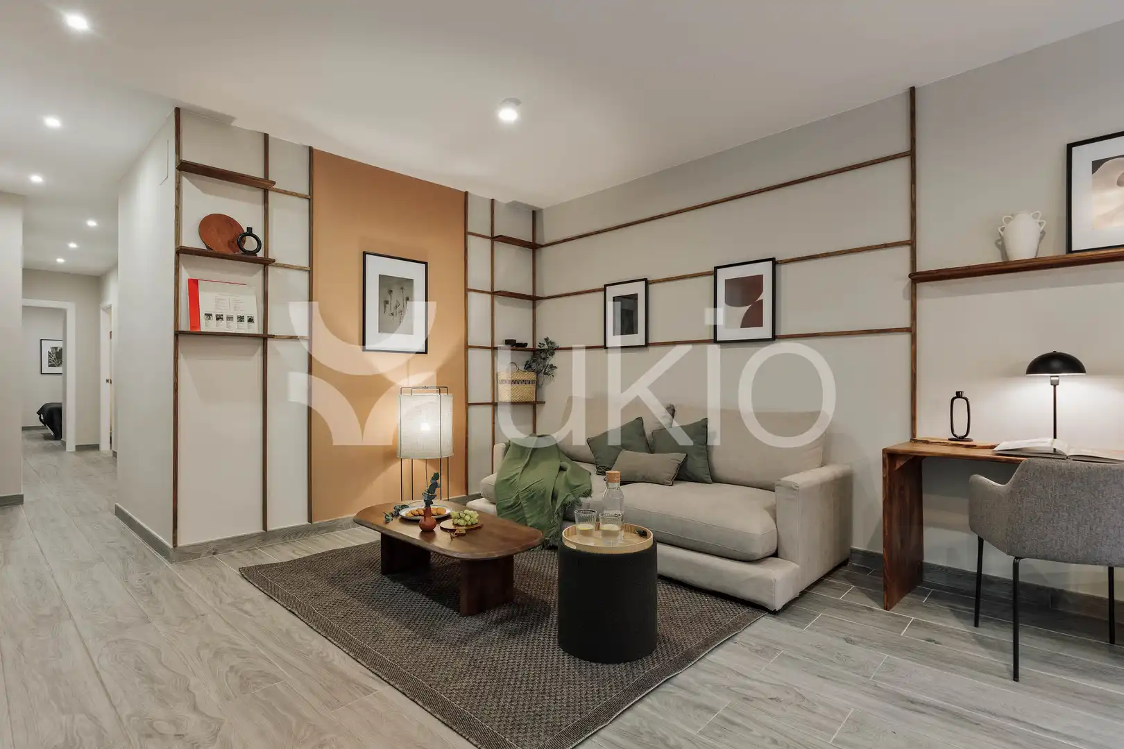 Living room of Apartments for rent in Barcelona  with Air Conditioner, Heating and Furnished