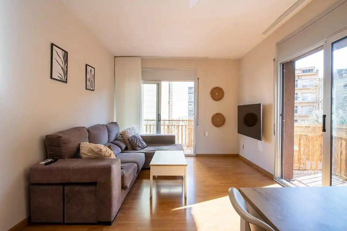 Sala d'estar de Pis en venda en Sabadell amb Aire condicionat, Calefacció i Parquet