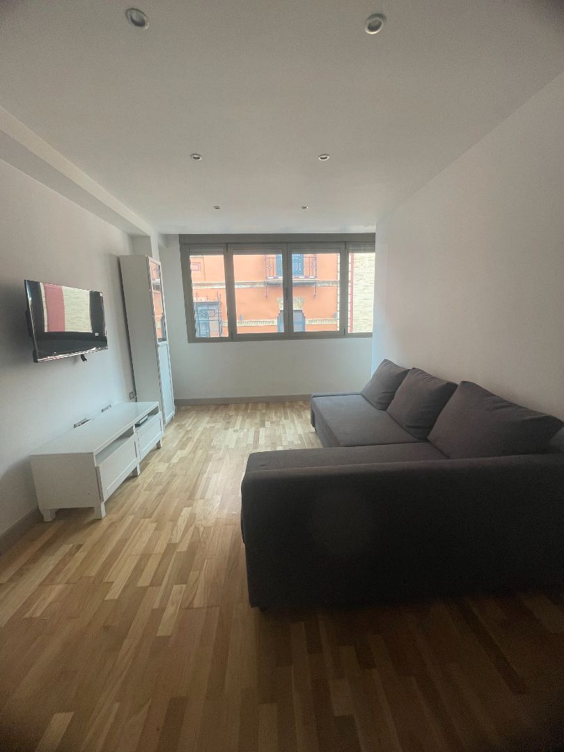 Living room of Flat to rent in  Sevilla Capital  with Air Conditioner, Heating and Furnished