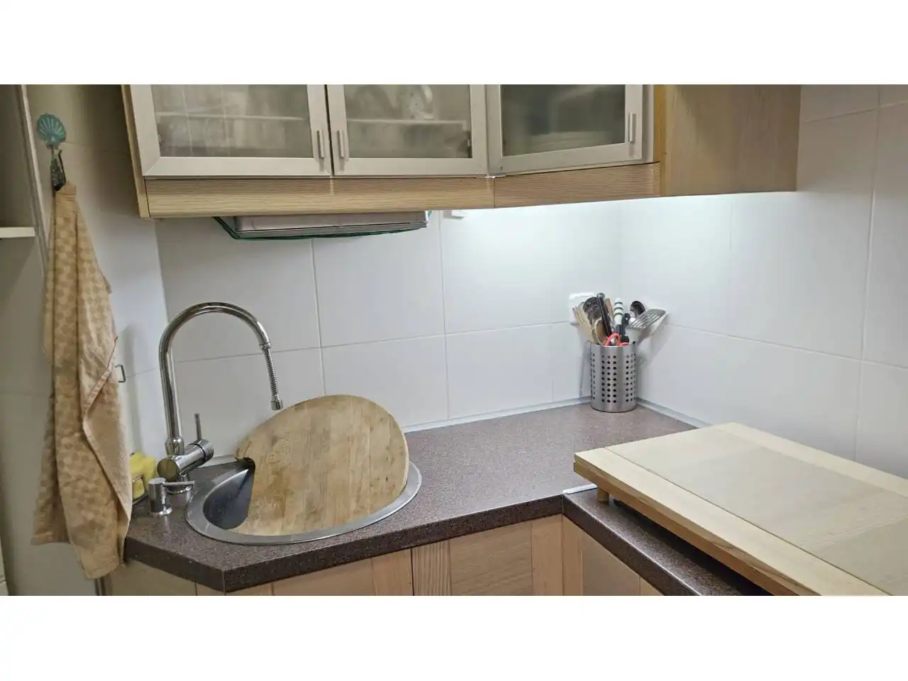 Cuina de Pis de lloguer en Cubelles amb Calefacció, Parquet i Terrassa